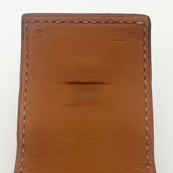 Hermès Collier De Chien CDC Bracelet Leather Brown Palladium Sz Small T1 Barenia - Picture 13 of 16